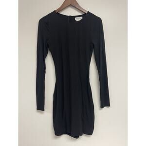 Lovers and Friends Womens Size S Black Bamboo Mini Dress with Cut Out Back